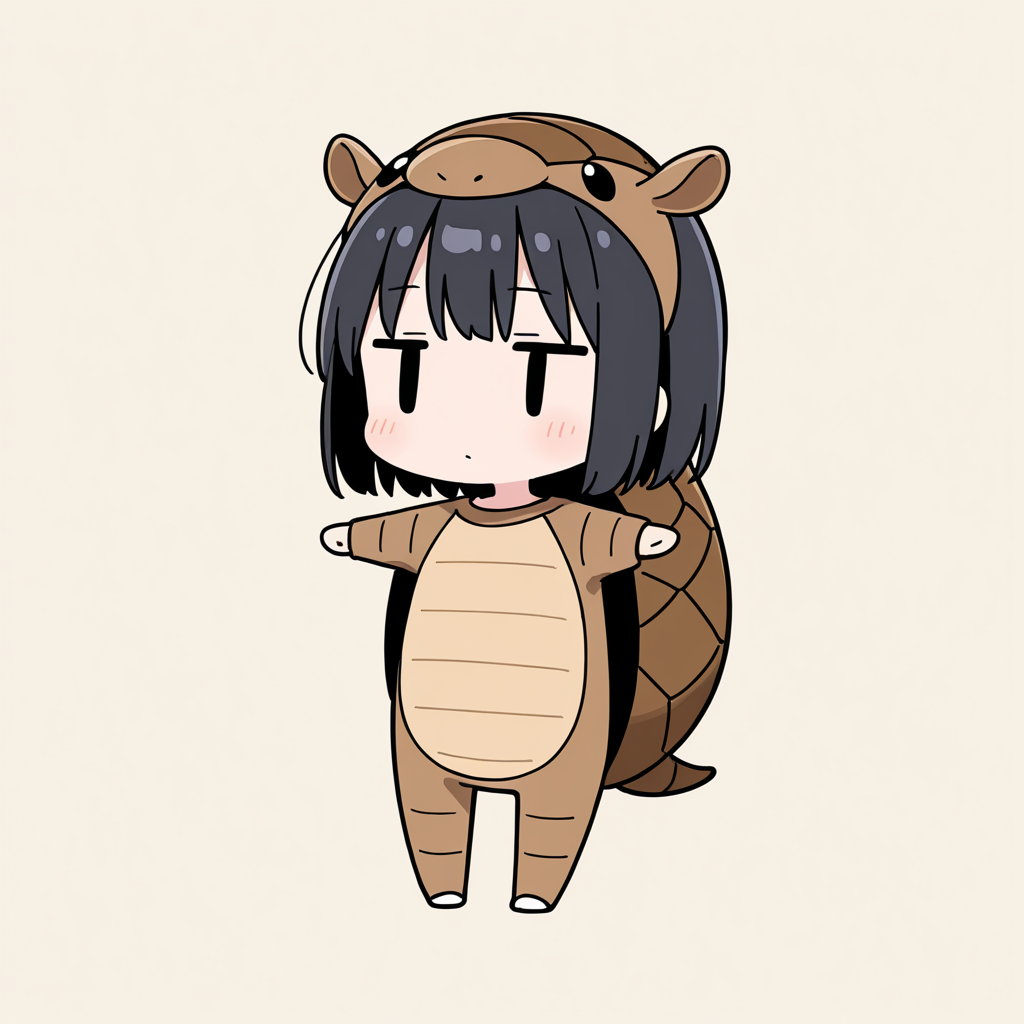 着ぐるみ着せ替え（アルマジロ）