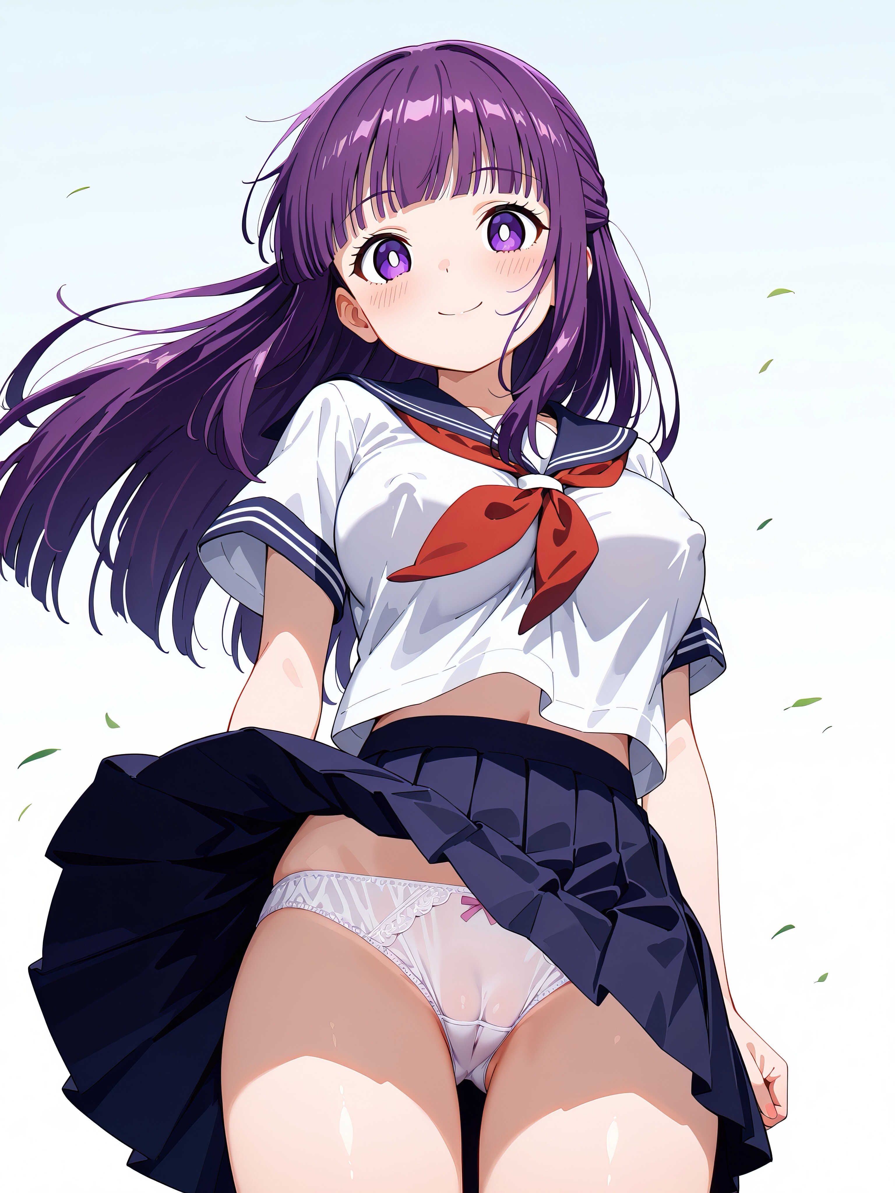 風パンチラ