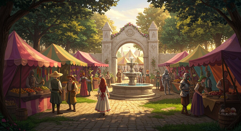 ゲーム画面再現　クロノトリガー　リーネ広場より