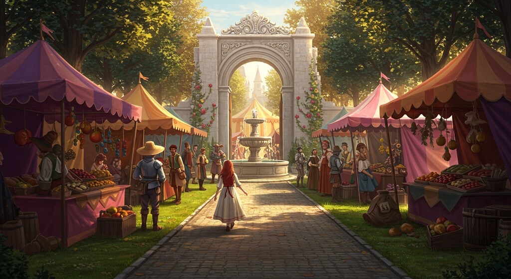 ゲーム画面再現　クロノトリガー　リーネ広場より