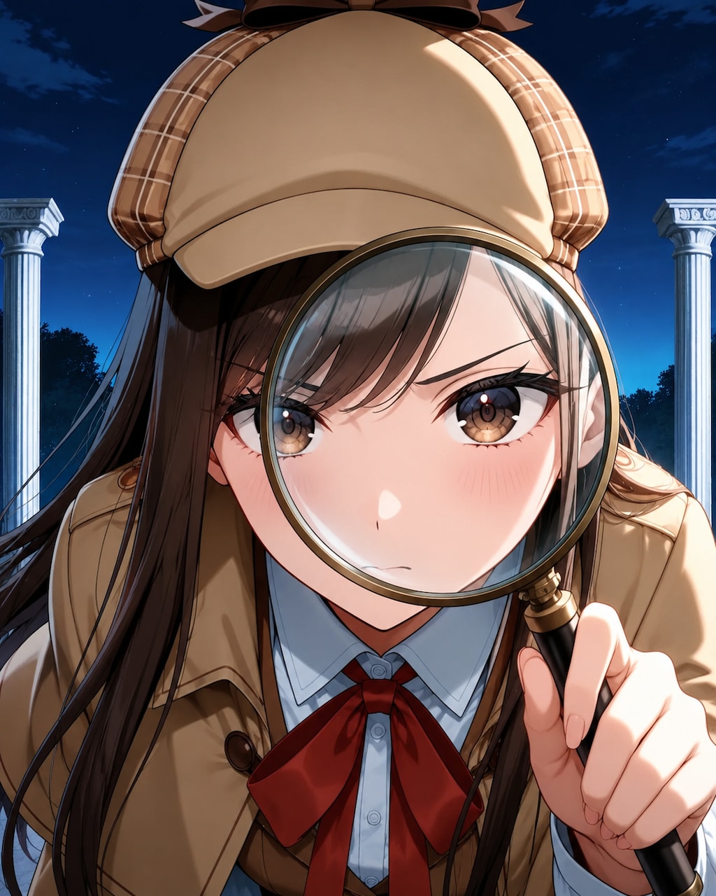 バイトちゃん。名探偵装い