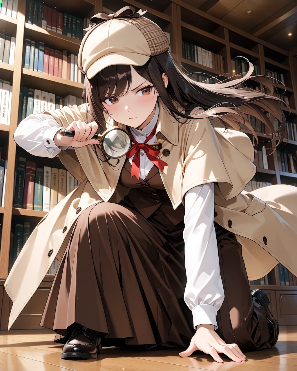 バイトちゃん。名探偵装い