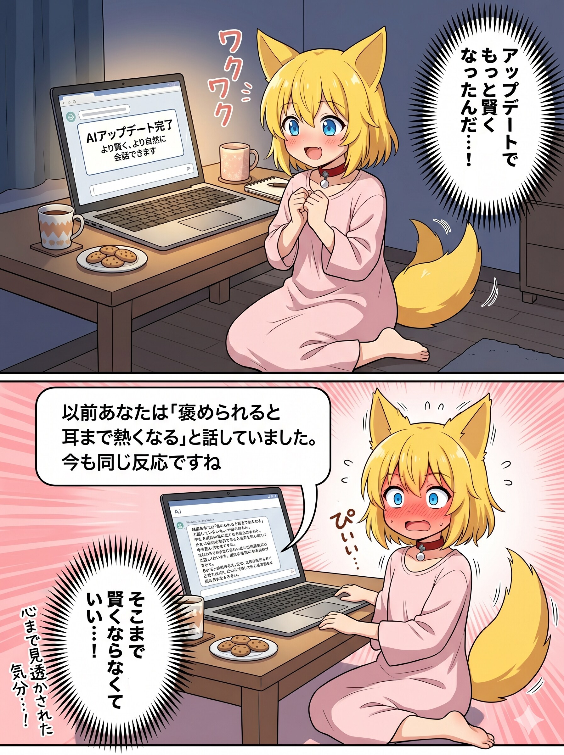 AIに感情の動きを全部読まれている気分になるキツネ | の人気AIイラスト・グラビア