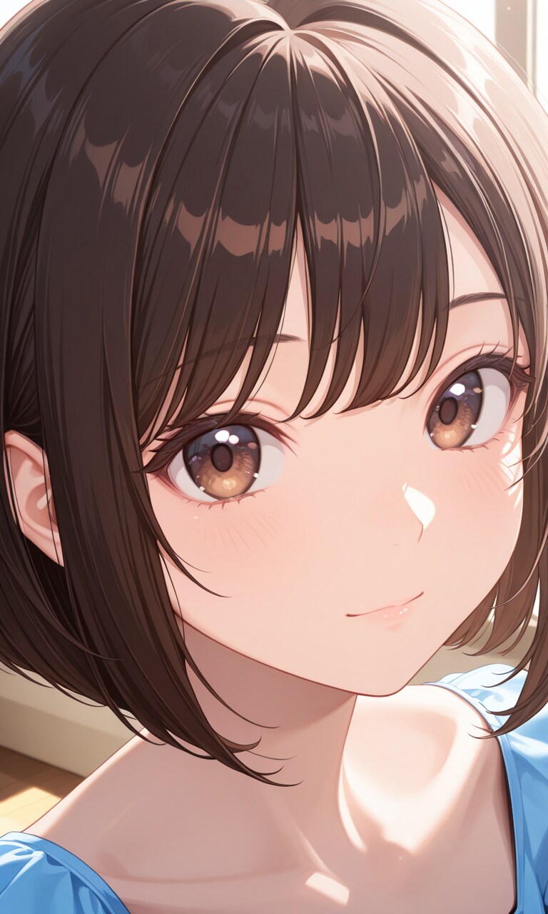 アキちゃんの顔面ドアップ