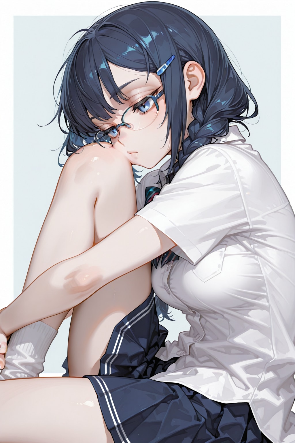 すねた顔