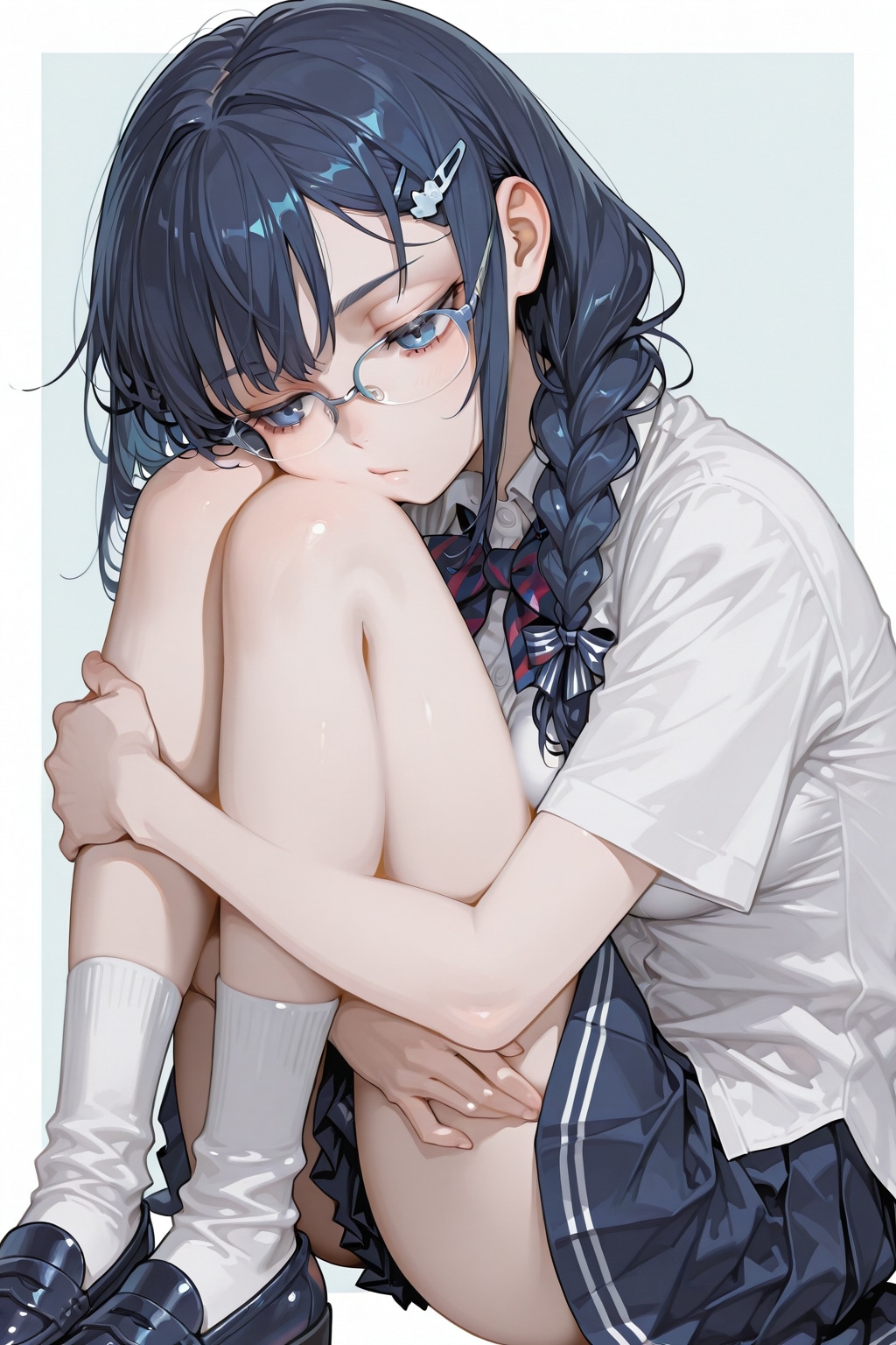 すねた顔