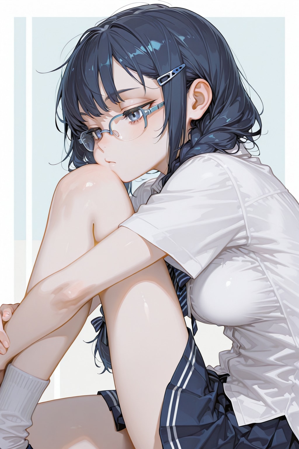 すねた顔