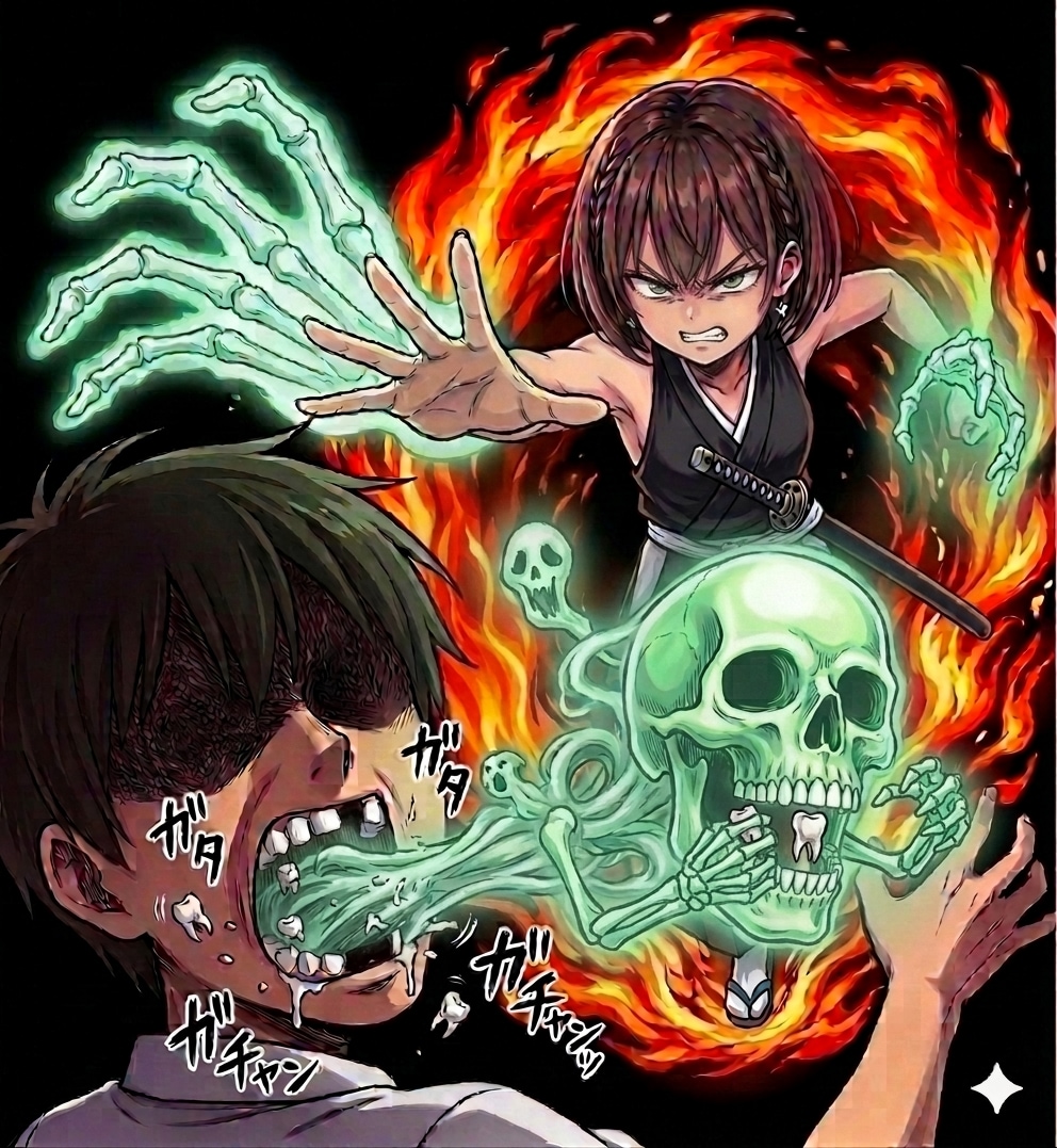 「卍解──けつあな確定『肛門穿手・震牙獄』」