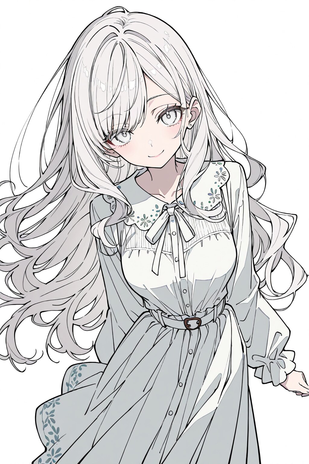 白髪の女の子