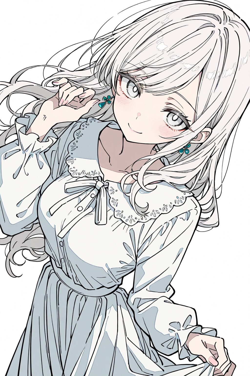 白髪の女の子