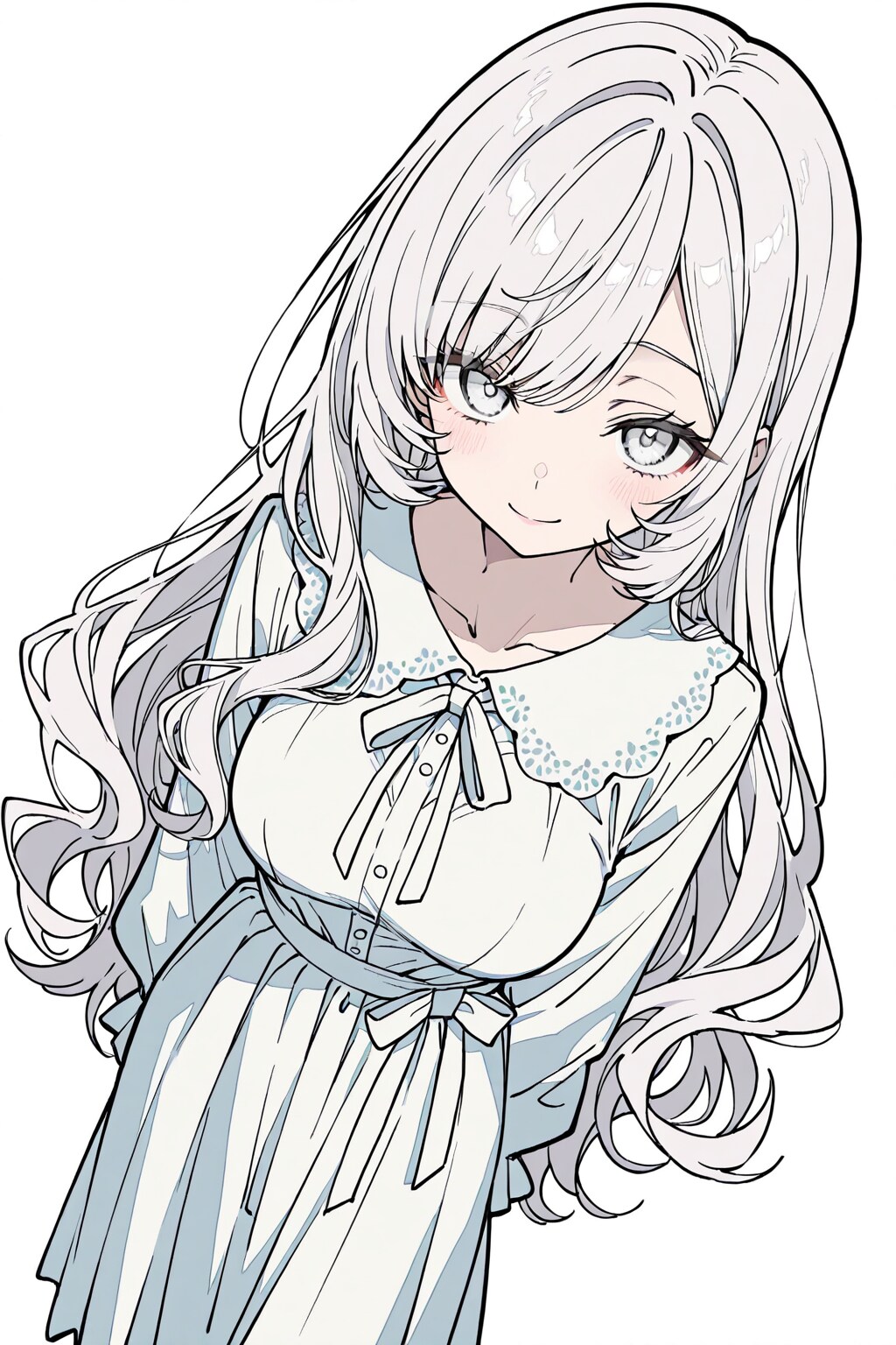 白髪の女の子