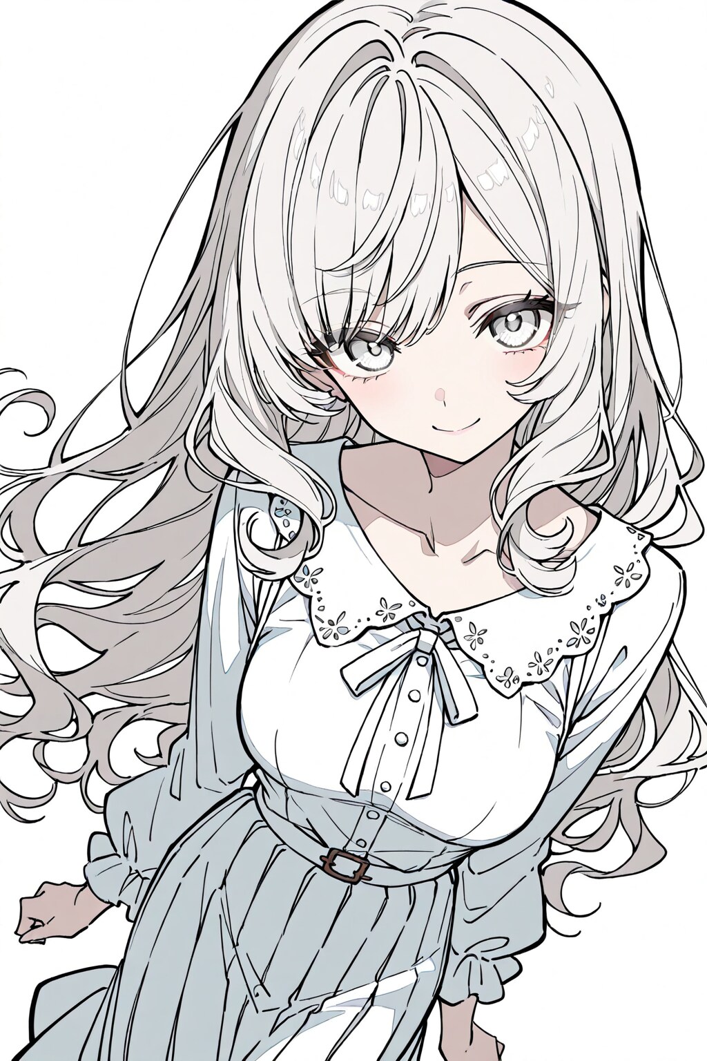 白髪の女の子