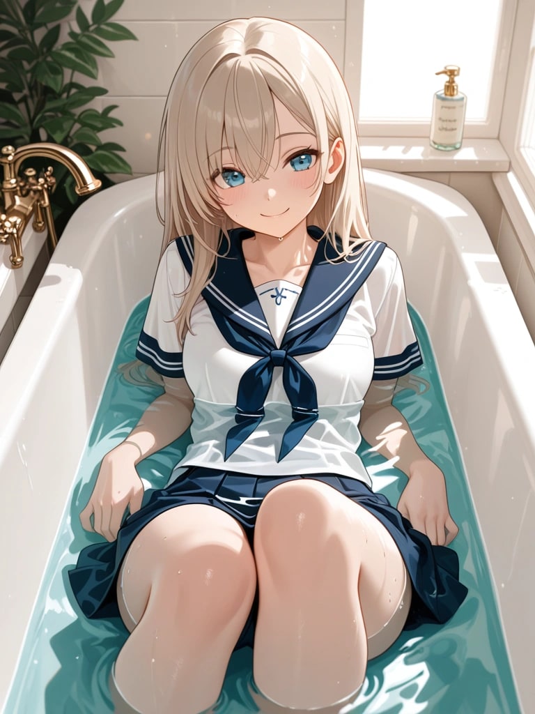 「水没制服」 | の人気AIイラスト・グラビア