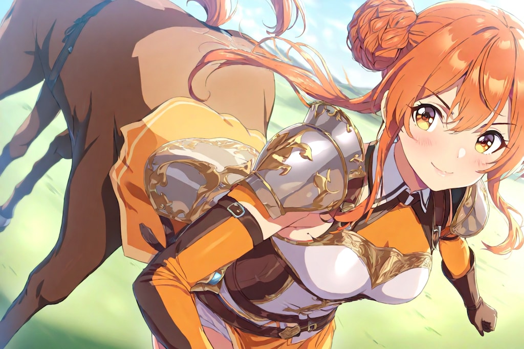 笑顔で疾走、草原のヒロイン