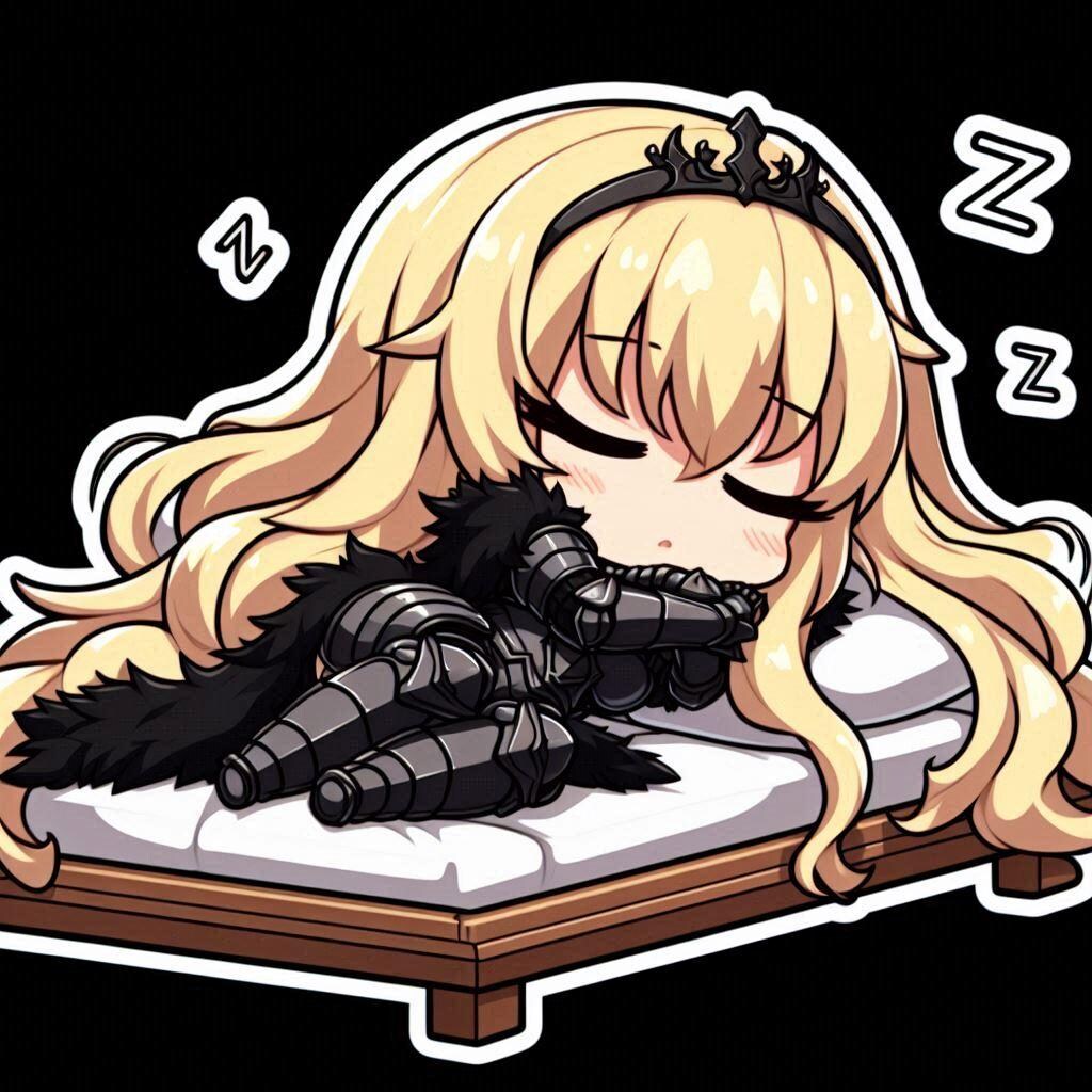 お眠エリザベスのステッカー