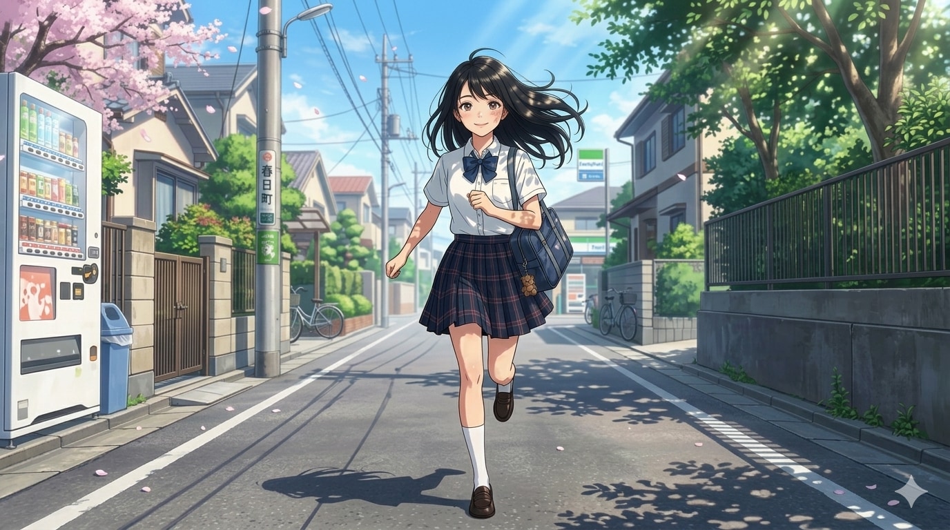 走る少女
