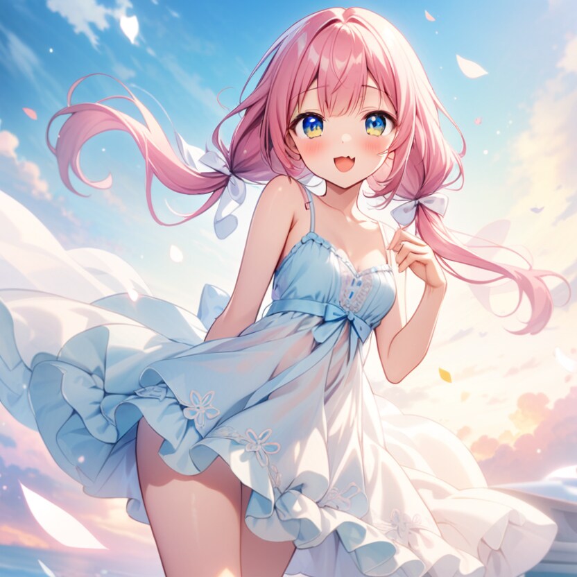 フリフリワンピースピンク髪ちゃん