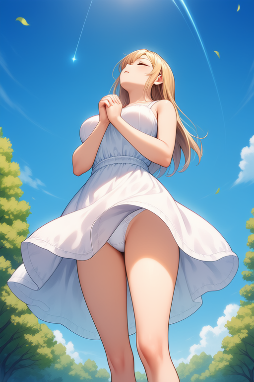 祈りを捧げる少女