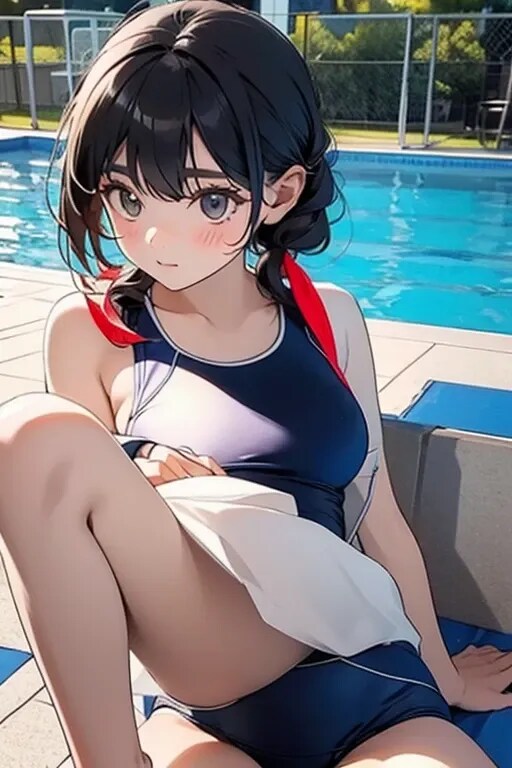 スクール水着の女の子