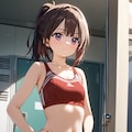 着替えでブルマはみパン2 4枚目
