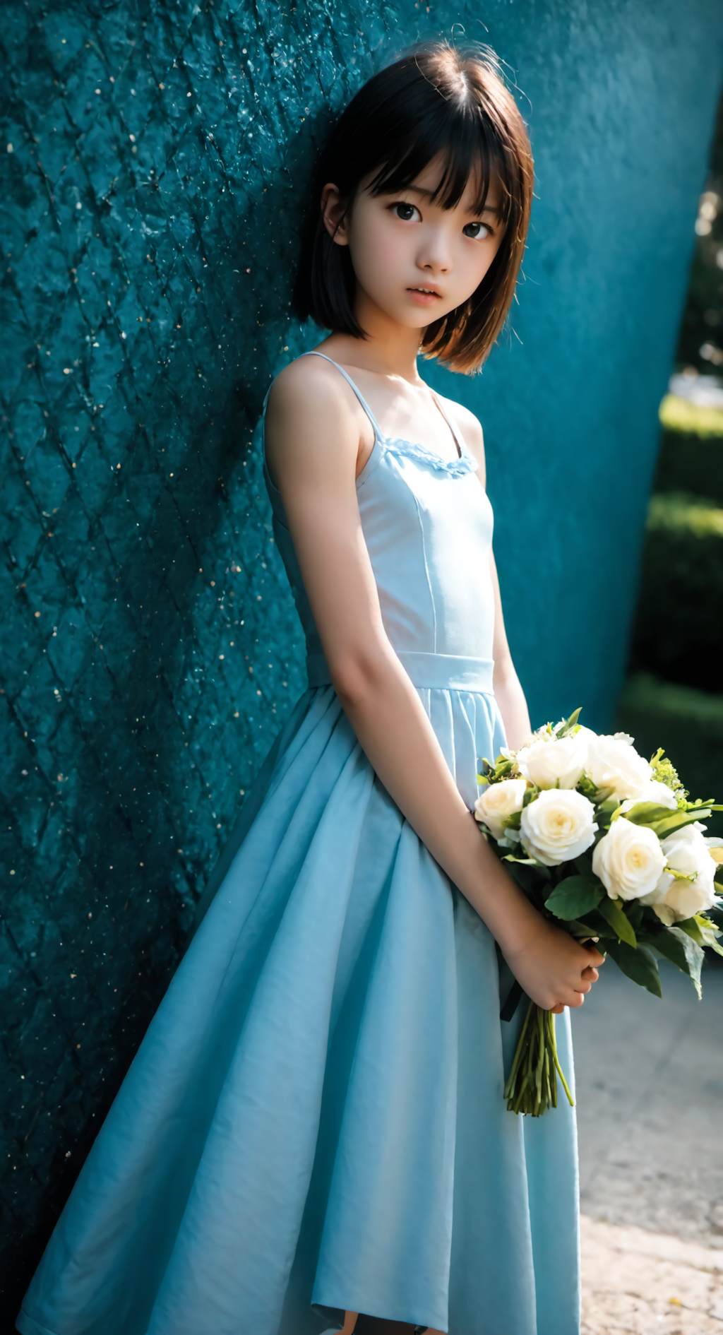 花贈り少女
