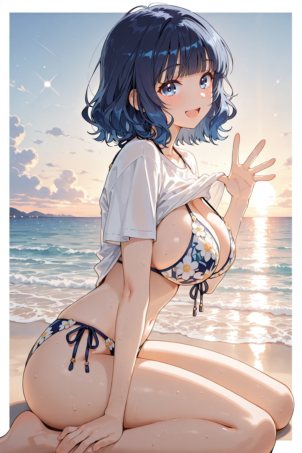 夕暮れビーチ