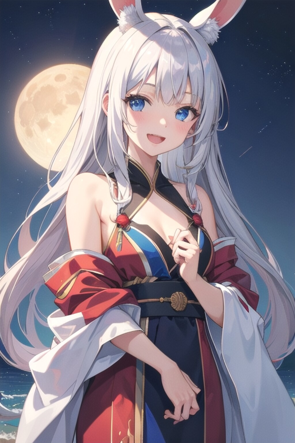 月が、キレイですね