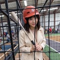 Ep61.先日急に取材を代わった(Ep60.ﾖﾘ)先輩の奢りで、同僚達と仕事終わりに屋内運動施設へ。まずはバッティングでw 3枚目