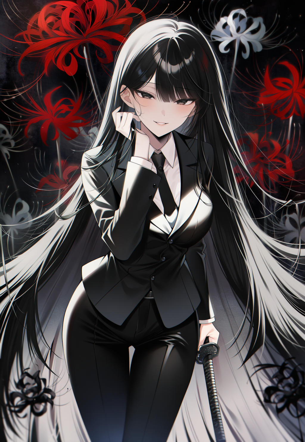 黒服少女