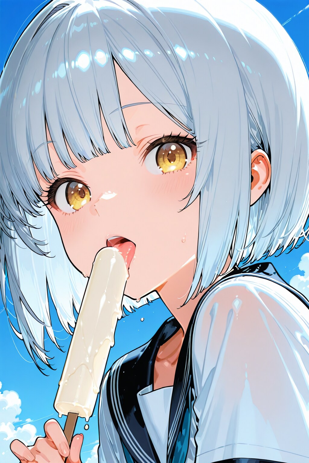ただアイスを舐めてるだけなんです