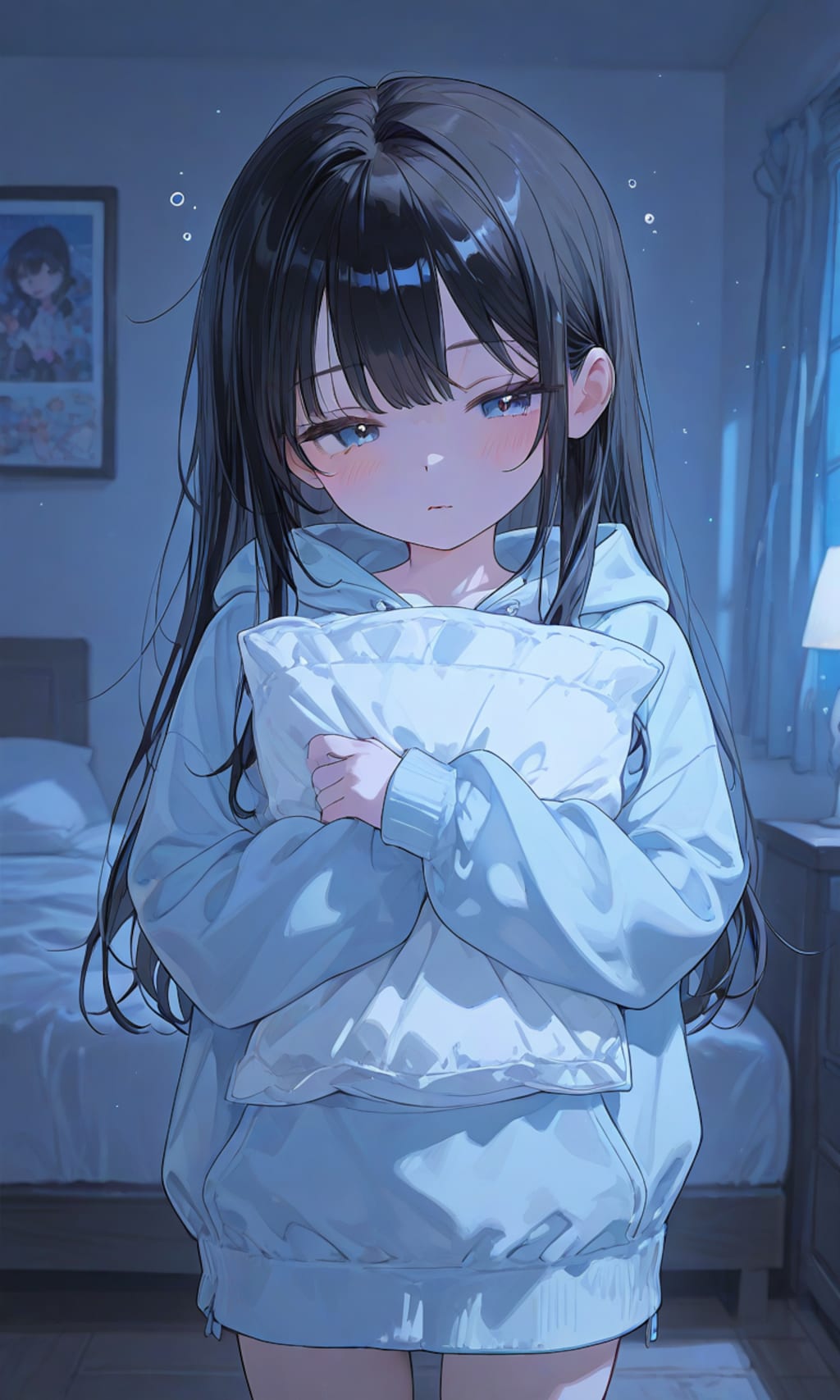 黒髪ロリロング枕