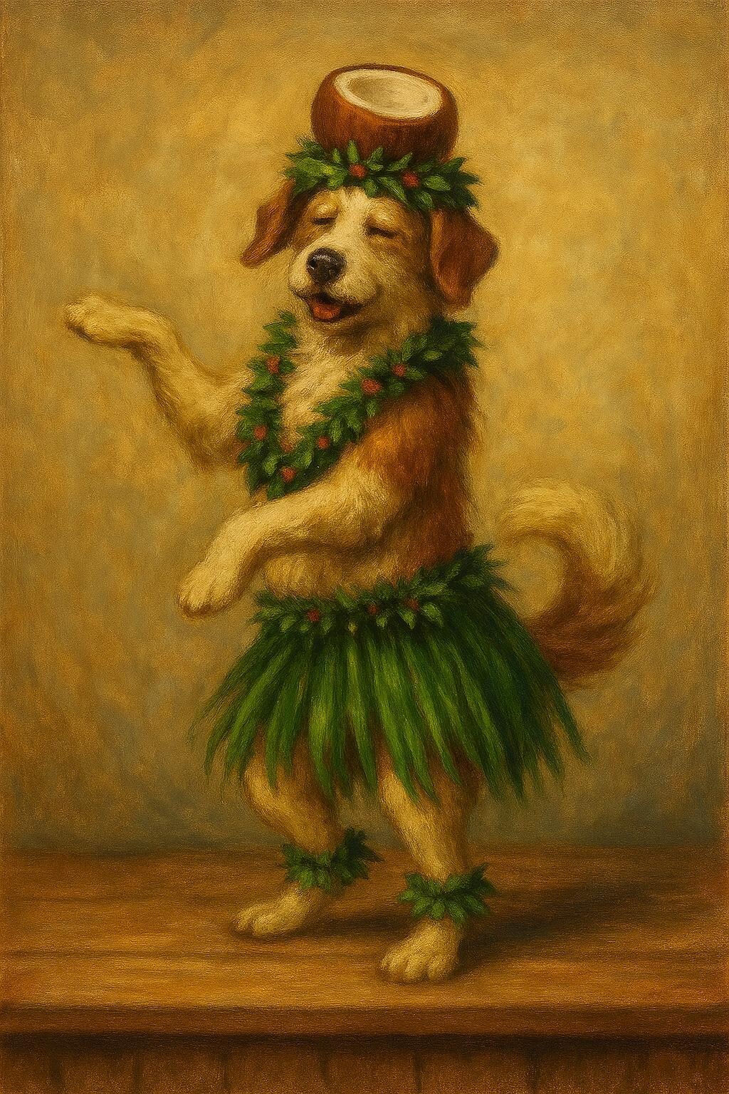 フラダンスの犬