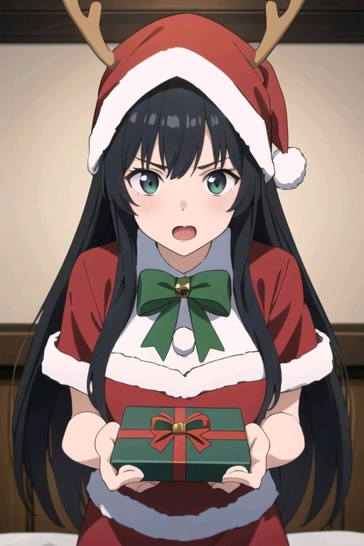 トナカイコスでプレゼント | の人気AIイラスト・グラビア