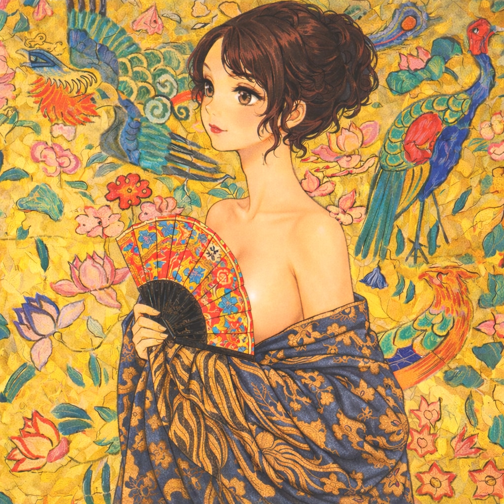 扇を持つ女 | の人気AIイラスト・グラビア