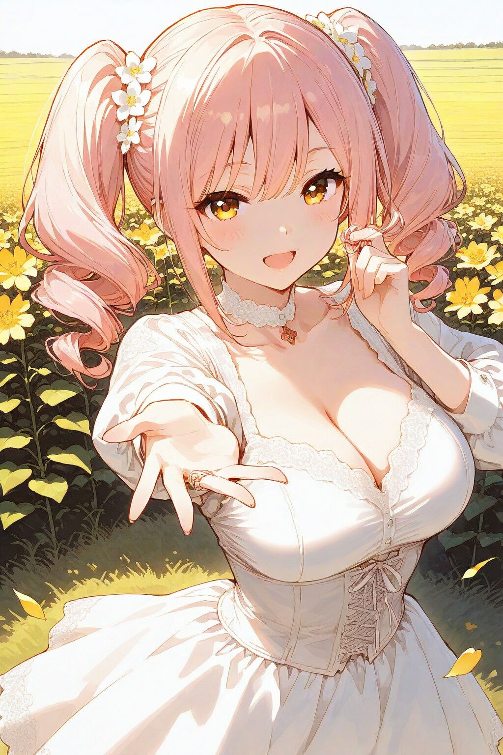 カールツインが似合うお嬢様