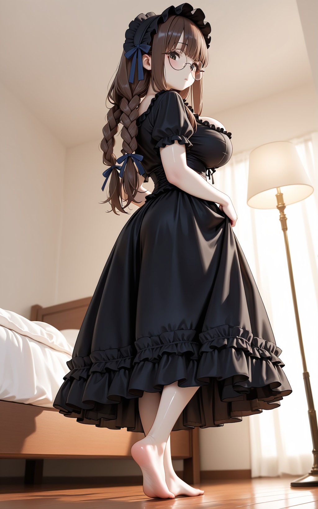 三つ編み少女④