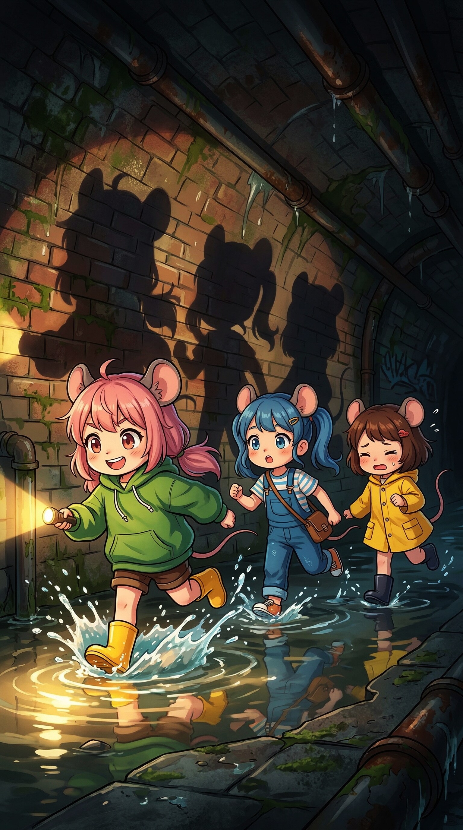 下水道を根城にするドブネズミちゃんたち