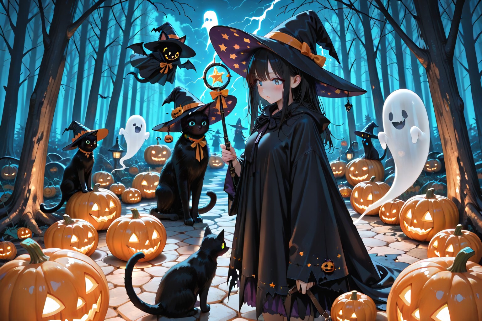 ハロウィンの魔女【LATTE】 | の人気AIイラスト・グラビア