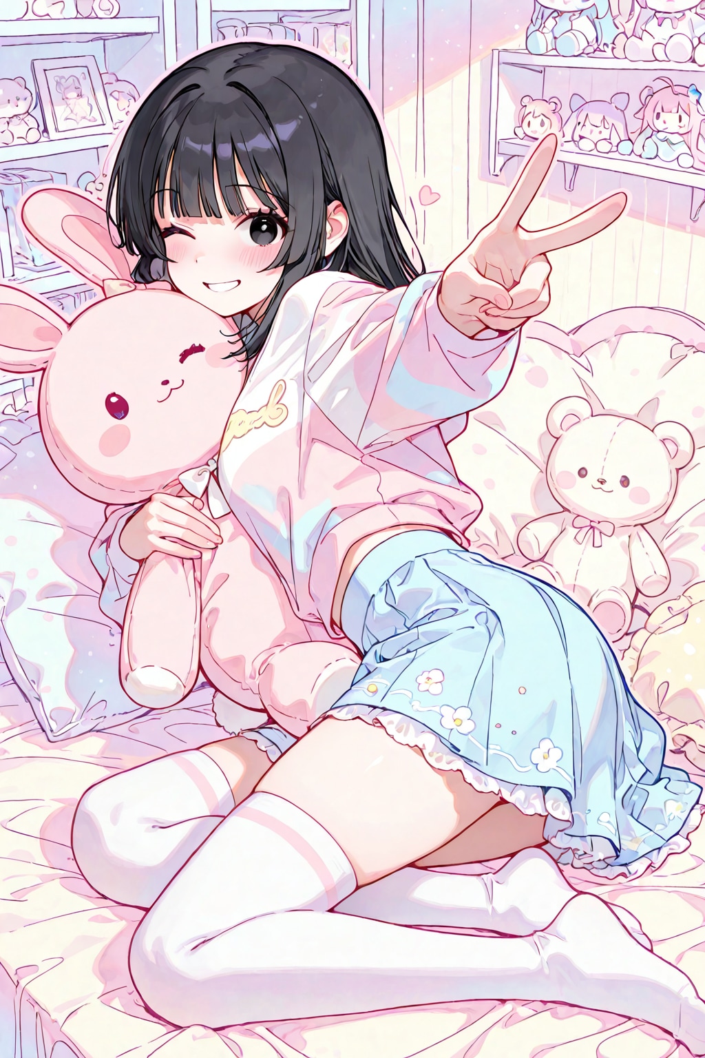 パステルな部屋2 | の人気AIイラスト・グラビア
