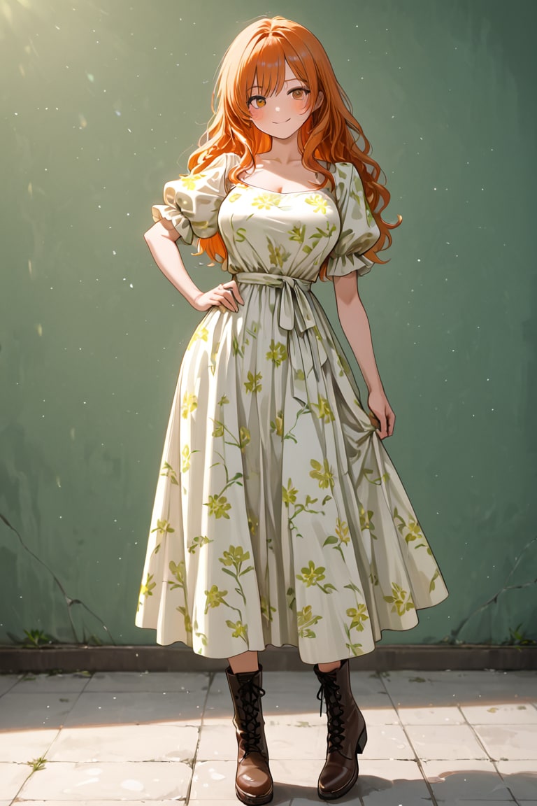 花柄ワンピース | の人気AIイラスト・グラビア