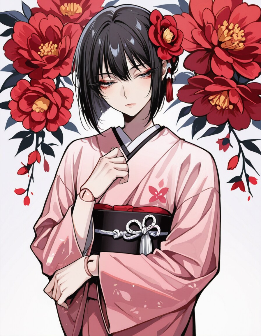 和服の球体関節人形