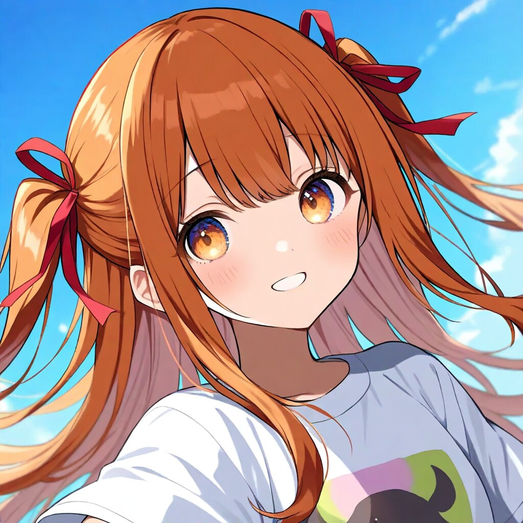 Tシャツ姿のゆりか