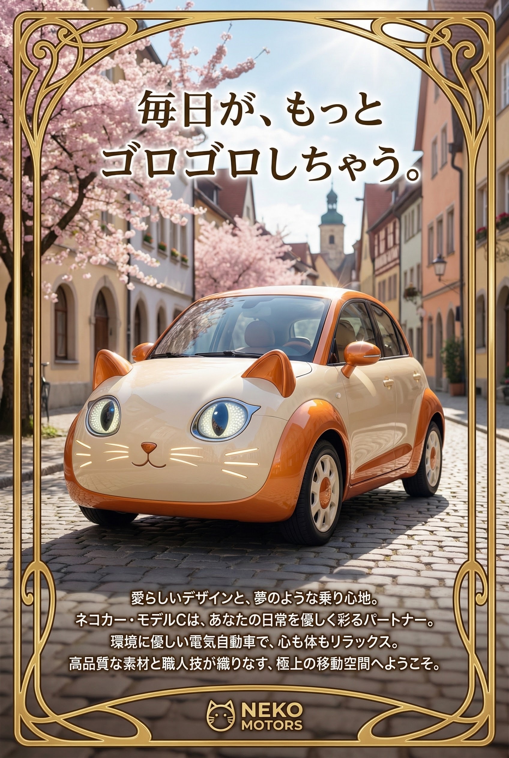 猫カー　広告 | の人気AIイラスト・グラビア