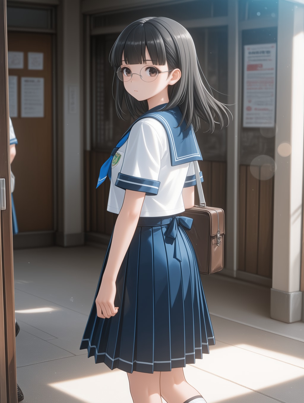 黒髪地味子