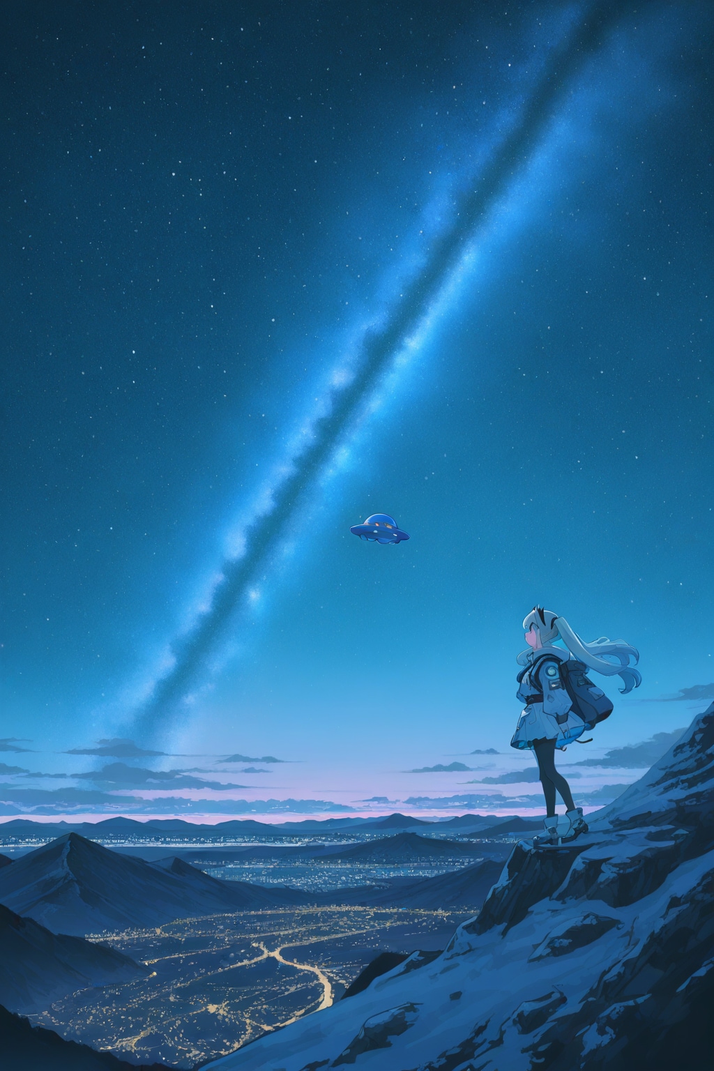 山とUFO