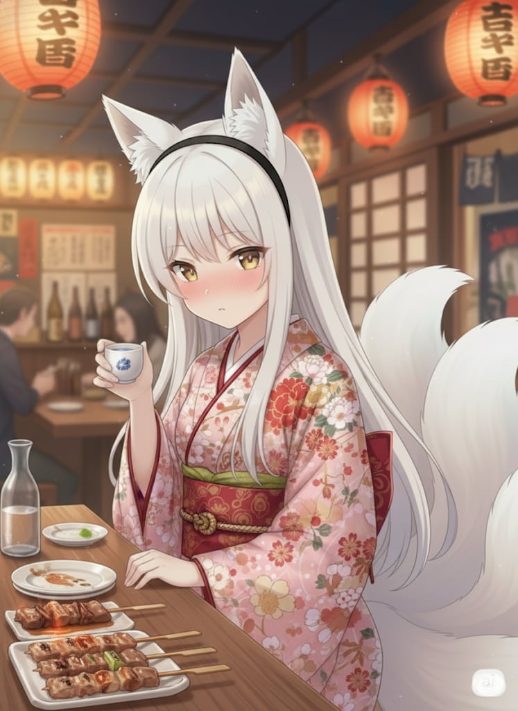 【久遠の美酒巡礼#2】喧騒と純米大吟醸 | の人気AIイラスト・グラビア