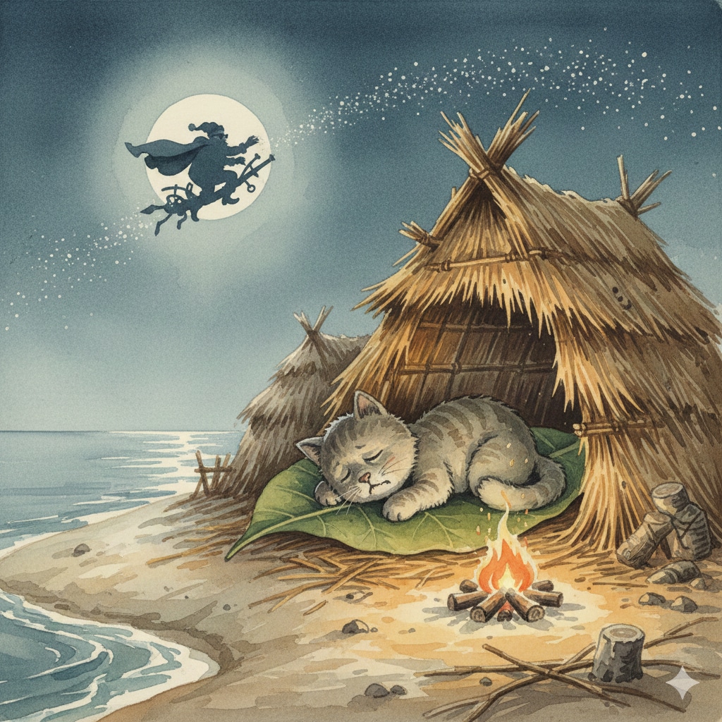 小説『無人島サバイバルにゃ猫人形Part3』【ニャンノ世界】 | の人気AIイラスト・グラビア