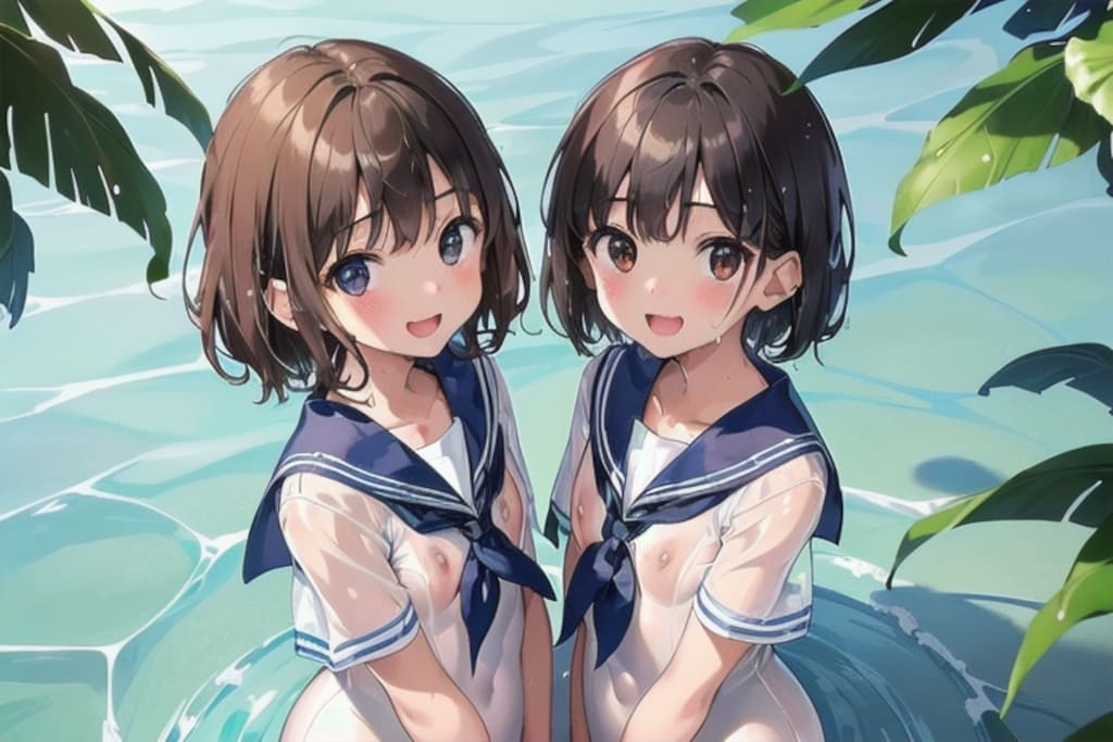 仲良し二人組(水遊びR-18)