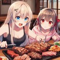うちの子と焼肉デート 7枚目