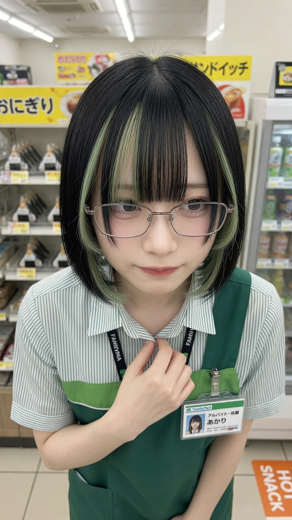 A Quiet Gaze Behind the Counter
